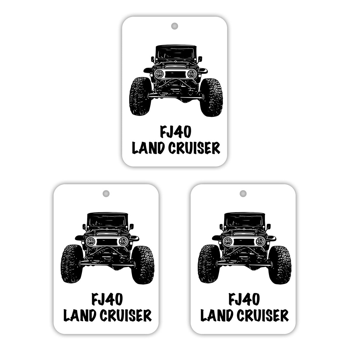 FJ40 Air Freshener Black Ice- 3 Pack