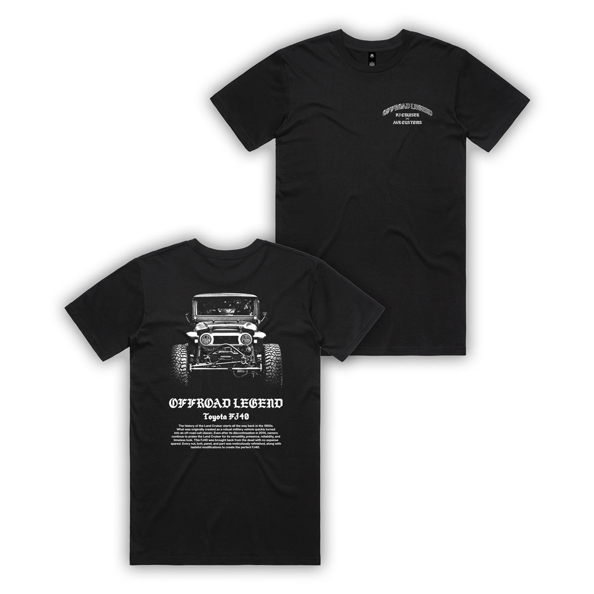 FJ40 Offroad Legend T Shirt- Black