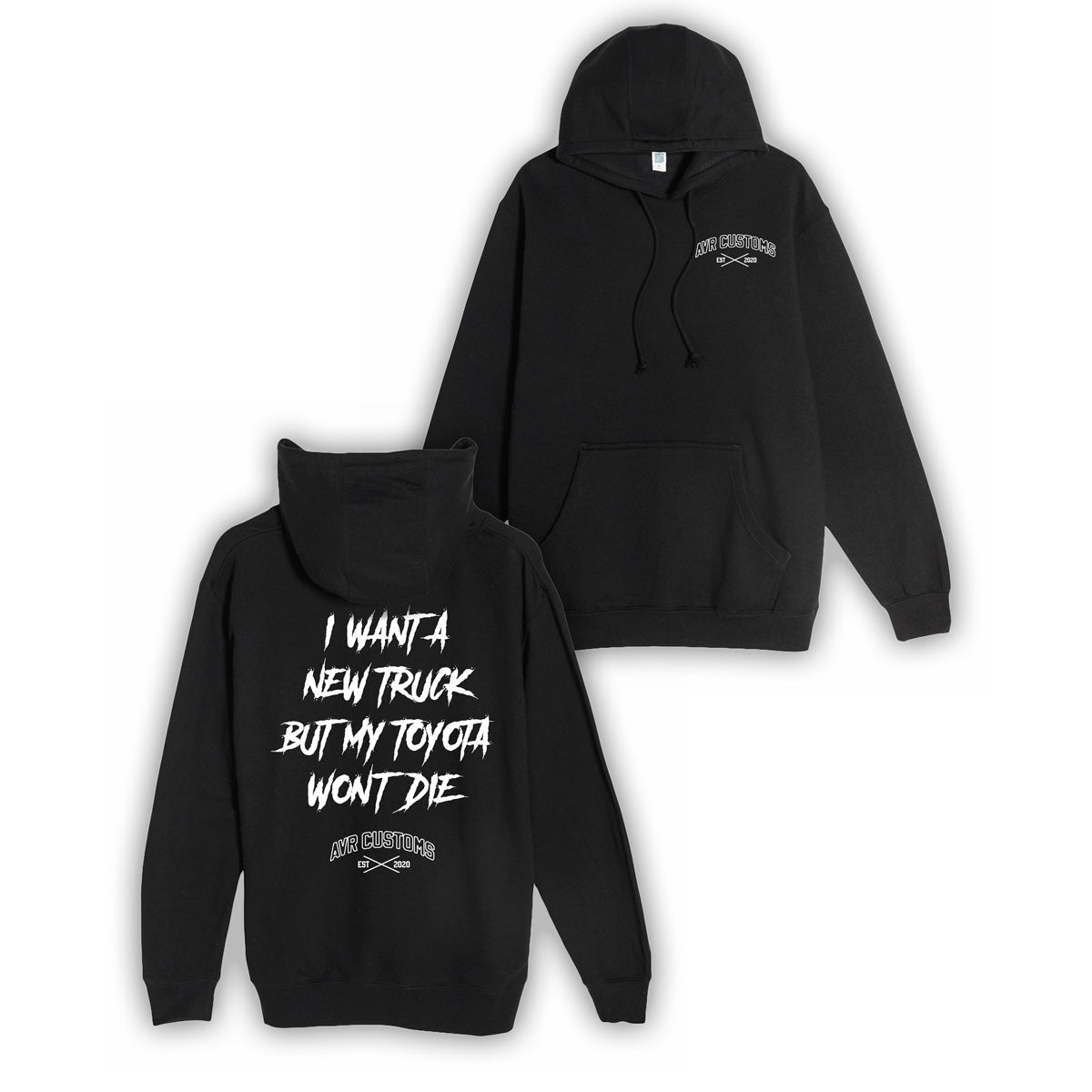 New Truck Heavy Weight Hoodie- Black
