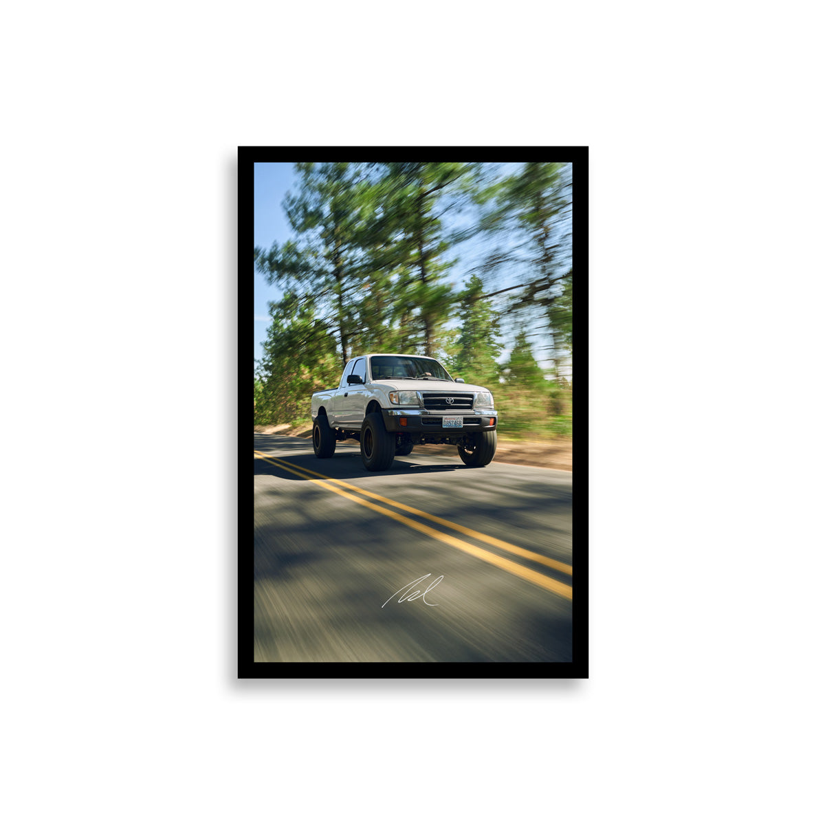 Toyota Tacoma Signed and Framed Poster- 11"x17"