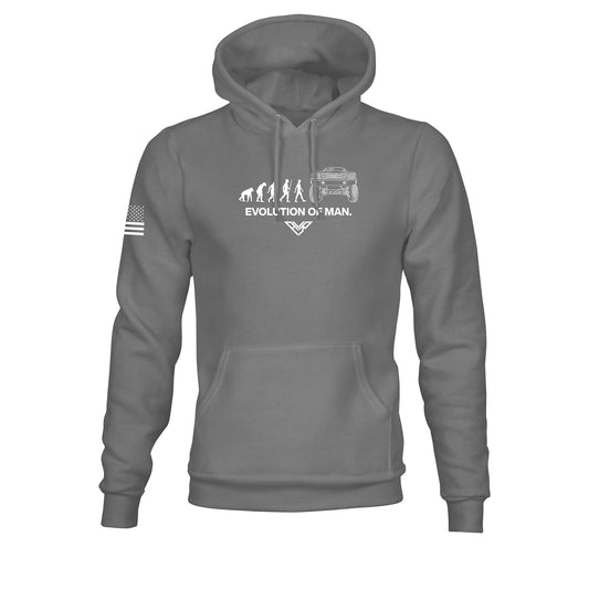 Evolution Heavy Weight Hoodie- Grey