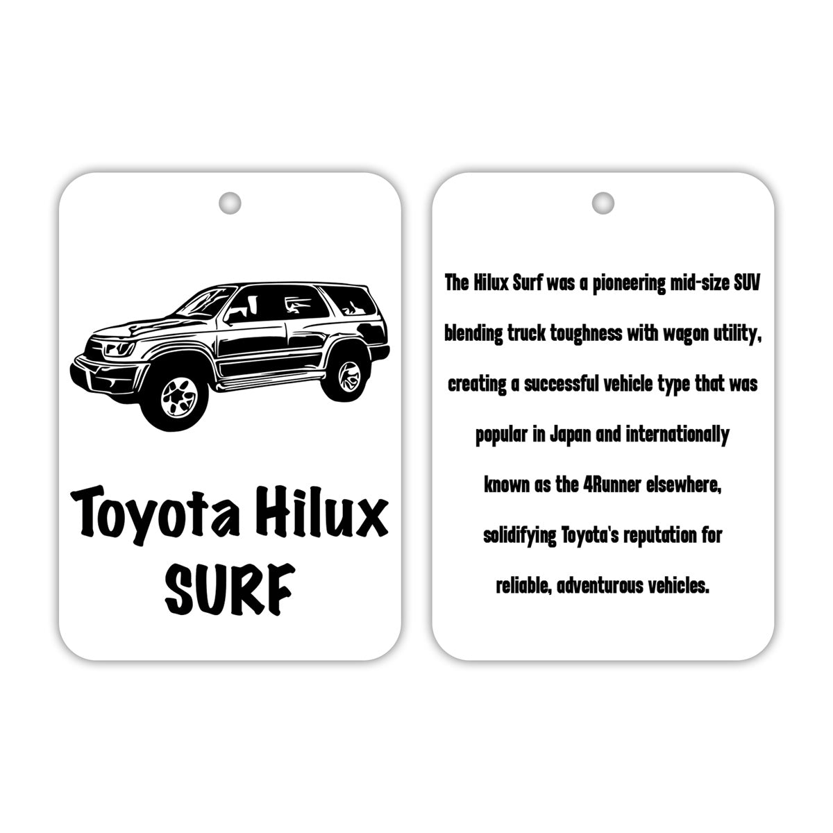 Hilux Surf Air Freshener Black Ice- 3 Pack