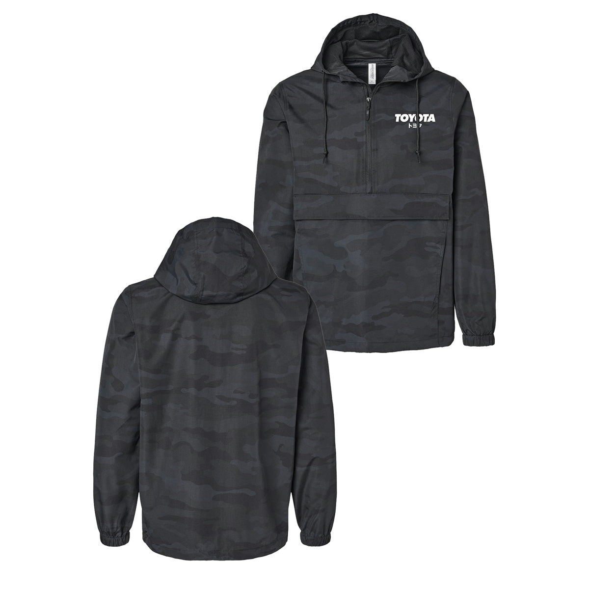 JDM Toyota Waterproof Storm Jacket - Black Camo