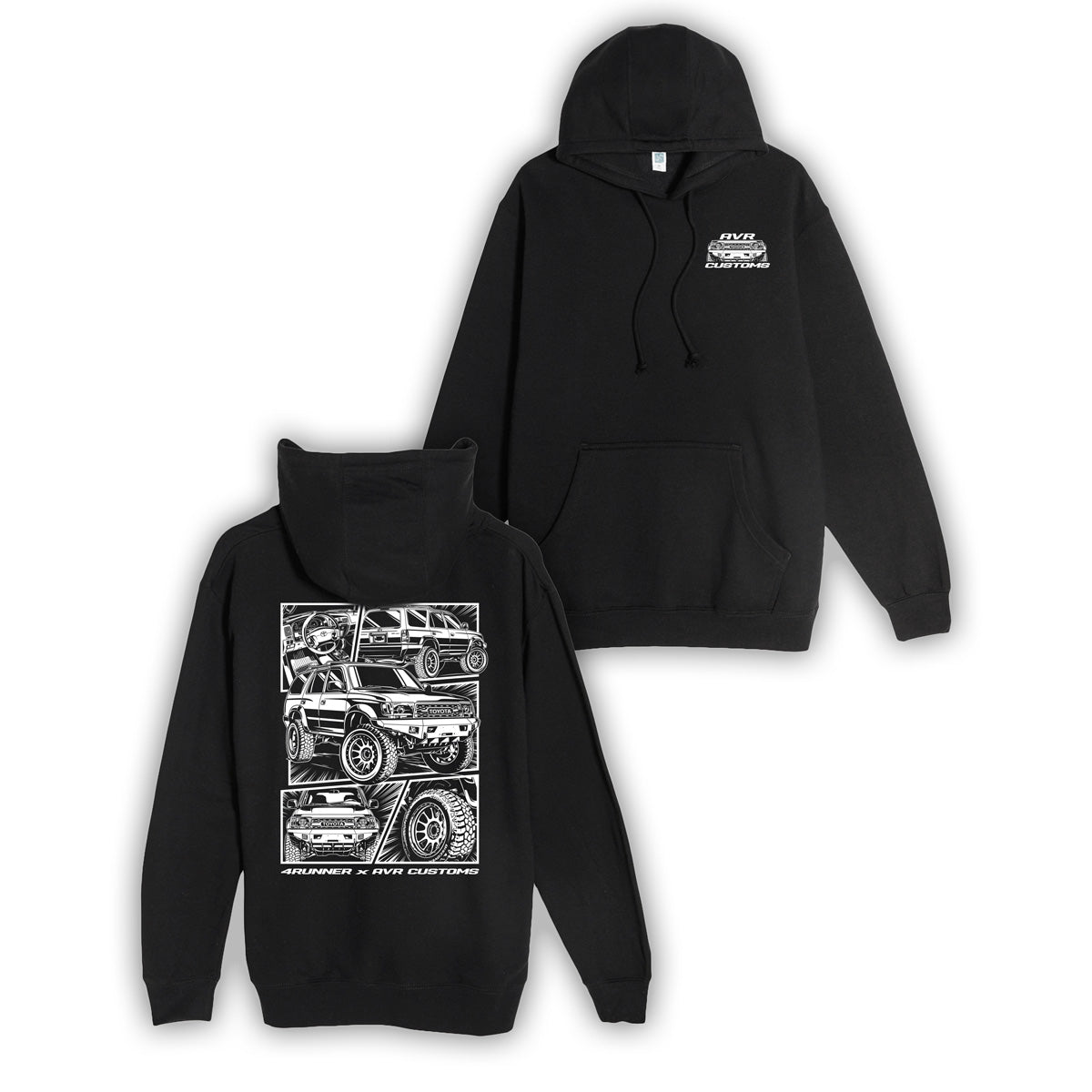 4Runner Comic Heavy Weight Hoodie- Black
