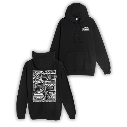 4Runner Comic Heavy Weight Hoodie- Black