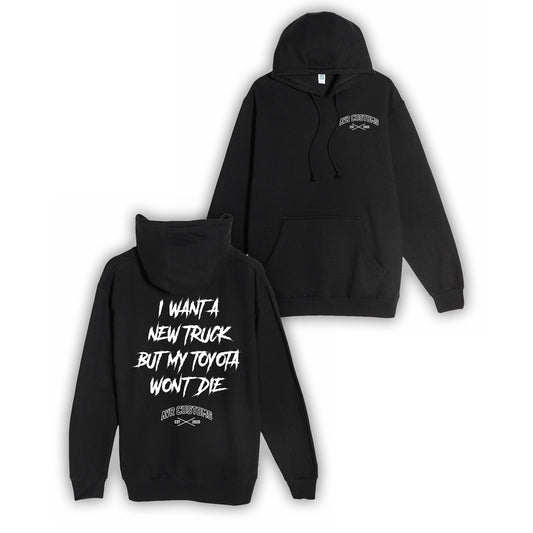 New Truck Heavy Weight Hoodie- Black
