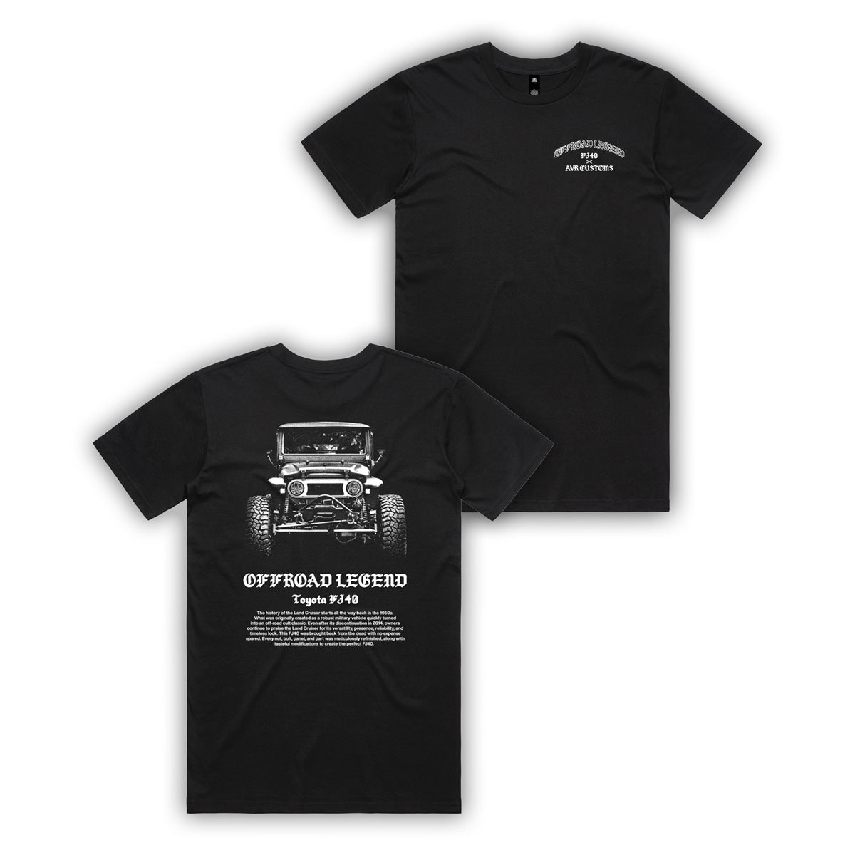 FJ40 Offroad Legend T Shirt- Black