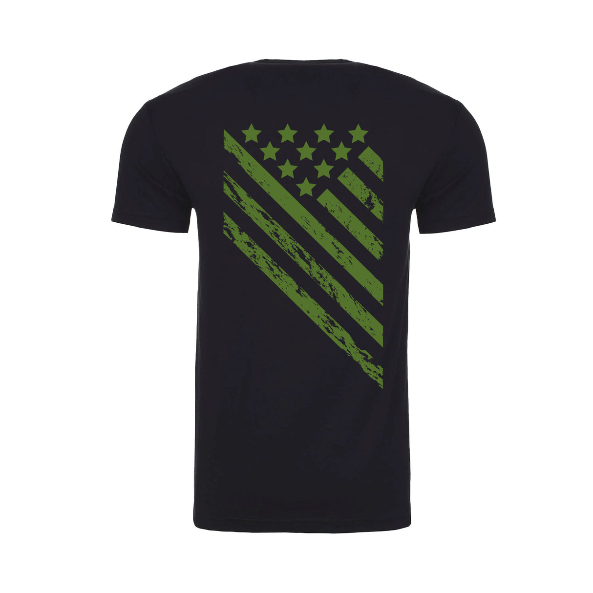 Black/ Army Green Freedom Flag T Shirt