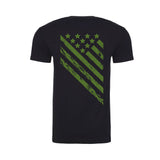 Black/ Army Green Freedom Flag T Shirt