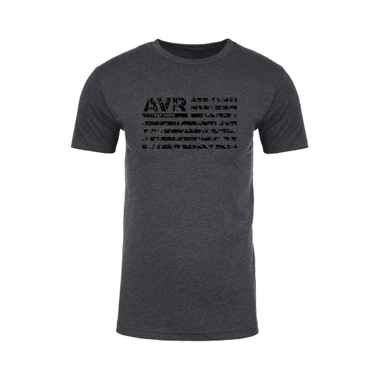 AVR Flag Short Sleeve T Shirt- Grey