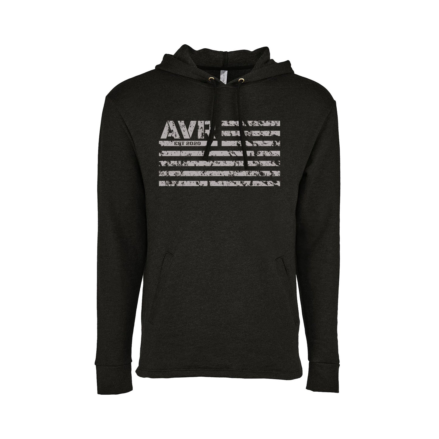 AVR Flag Pullover Hoodie- Grey