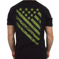 Black/ Army Green Freedom Flag T Shirt