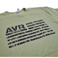 Olive AVR Flag Short Sleeve T Shirt