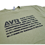 Olive AVR Flag Short Sleeve T Shirt